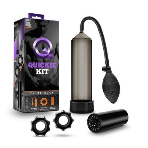 Quickie Kit Thick Cock Pump and Stroker Set