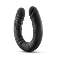 Dildo Doble Slim Realista de Silicona Ruse 18 in. Negro