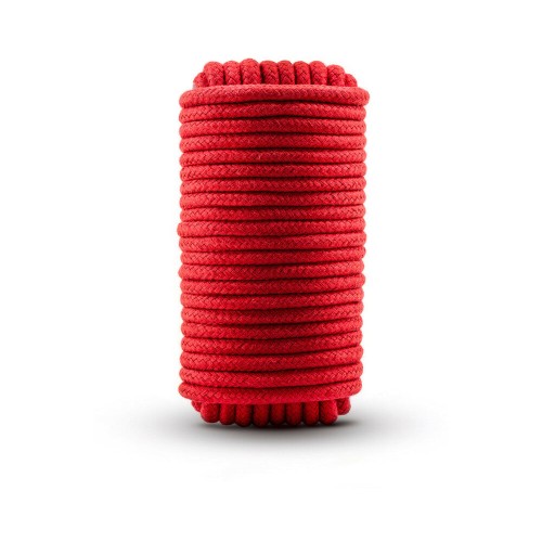 Temptasia 32 ft Cotton Bondage Rope in Red