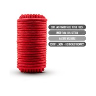 Temptasia 32 ft Cotton Bondage Rope in Red