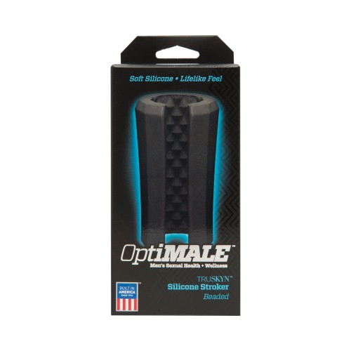 OptiMALE Beaded Silicone Stroker for Ultimate Pleasure