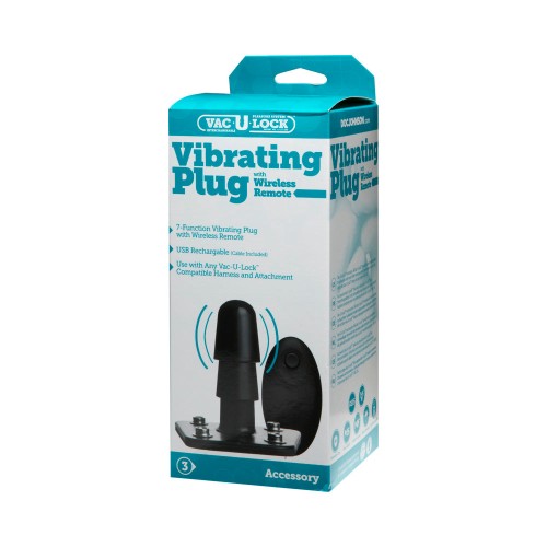 Vac-U-Lock Vibrating Plug with Remote for Ultimate Pleasure