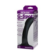 Vac-U-Lock G-Spot Silicone Dildo Attachment in Black