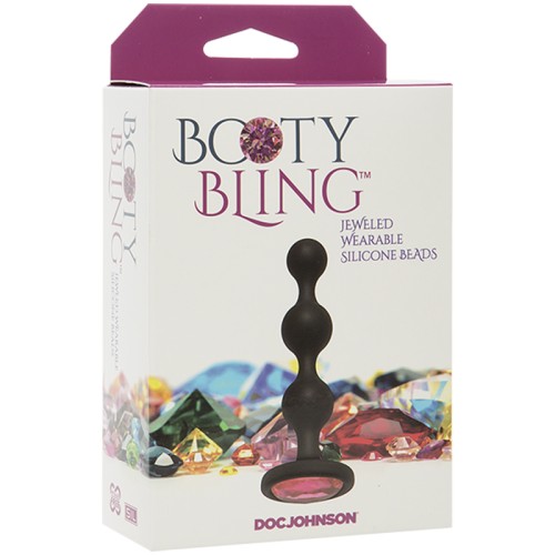 Perlas de Silicona Usables con Joyas Booty Bling Rosa