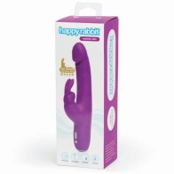 Vibrador Conejito Realista Slim Recargable de Silicona Púrpura