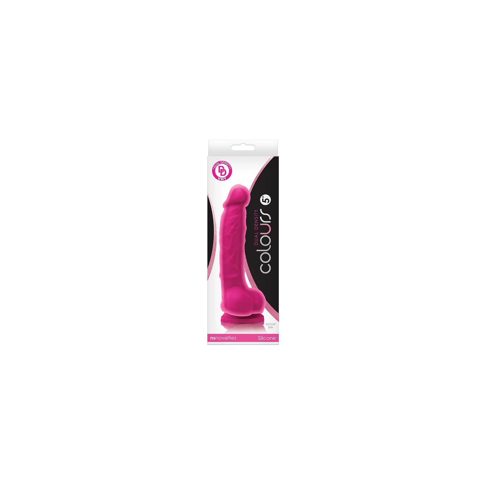 Colours Dual Density 5 in. Dildo Pink