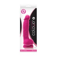 Dildo Pink Doble Densidad de 5 in. Colours