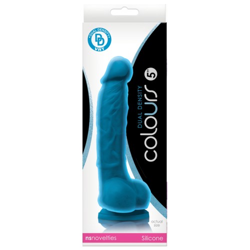 Dildo Dual Density de 5 in. Colores Azul