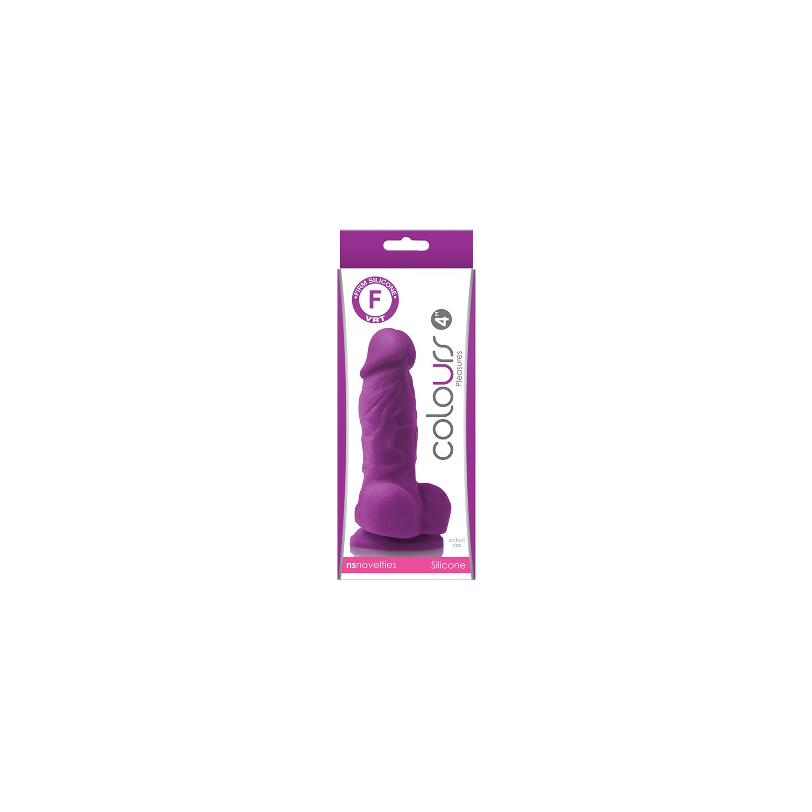 Dildo Morado Colours Pleasures de 4 Pulgadas para Placer Intenso