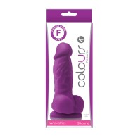 Dildo Morado Colours Pleasures de 4 Pulgadas para Placer Intenso