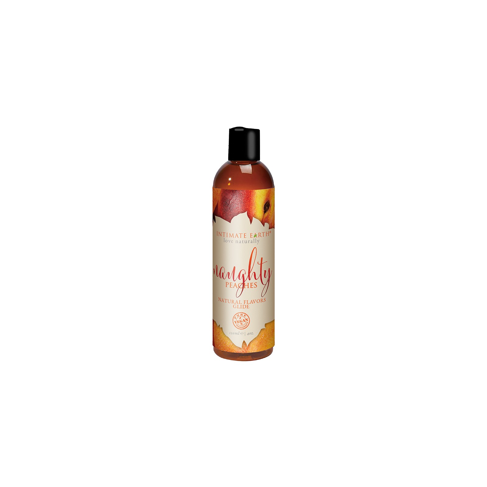 Lubricante Comestible Intimate Earth Glides de Colonia Dulce Durazno