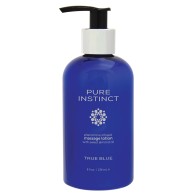 Loción de Masaje con Feromonas Pure Instinct True Blue 8oz