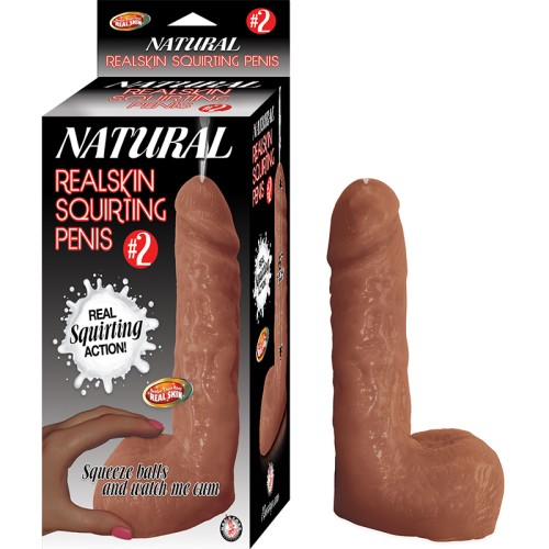 Pene Squirting Realskin Natural #2 - Placer Auténtico