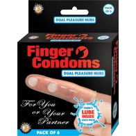 Condones para Dedos con Lubricante