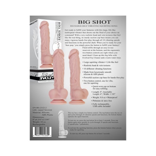 Evolved Big Shot Dildo Silicona 8 Pulgadas