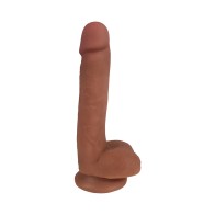 Dildo Dual Density de 7 Pulgadas Easy Riders - Tostado