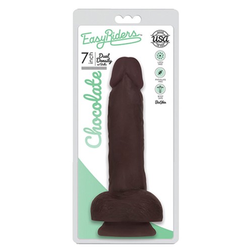 Dildo de Densidad Dual con Bolas Easy Riders de Curve Toys - EE.UU.