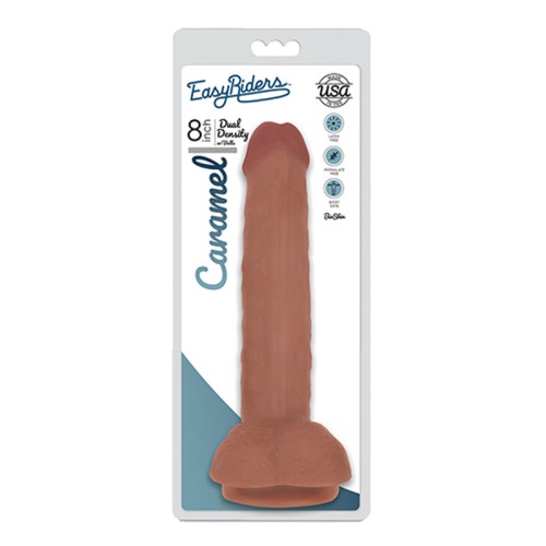 Dildo de Densidad Dual Easy Riders 8 in con Bolas y Ventosa