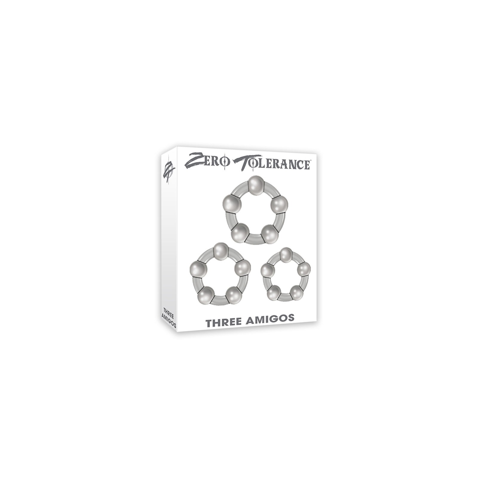 Three Amigos Clear Cockring Set