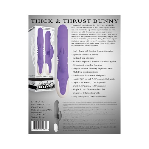 Evolved Thick & Thrust Bunny - Rechargeable Rabbit Vibrator