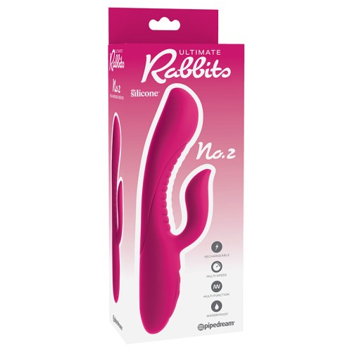 Pipedream Ultimate Rabbits No. 2 Rechargeable Silicone Dual Stimulation Vibrator