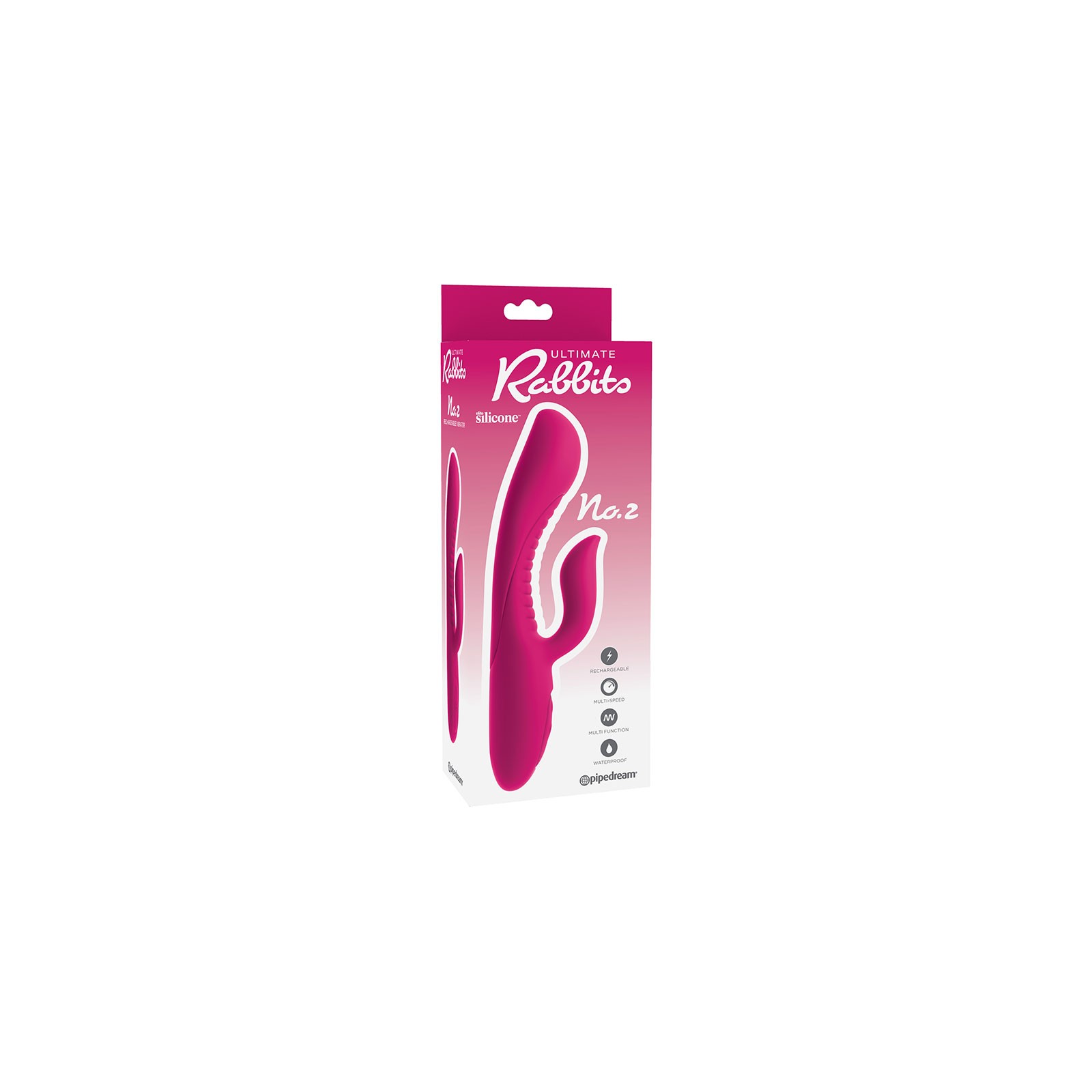 Pipedream Ultimate Rabbits No. 2 Rechargeable Silicone Dual Stimulation Vibrator