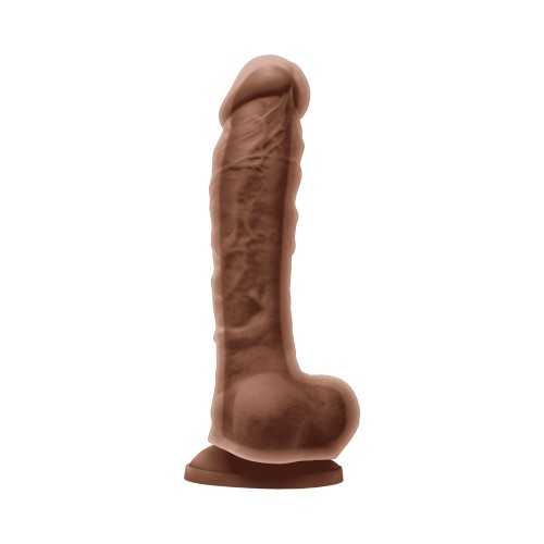 Colours Dual Density 8 in. Dildo Brown