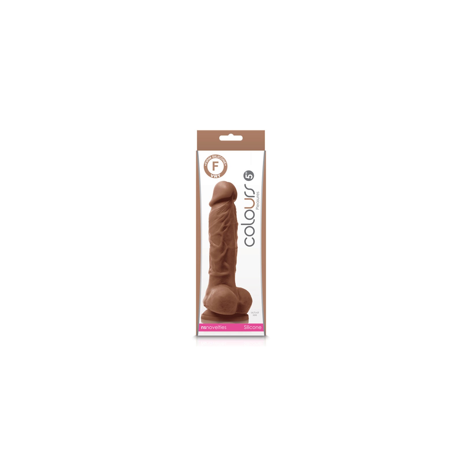 Colores Placeres Dildo Marrón de 5 Pulgadas