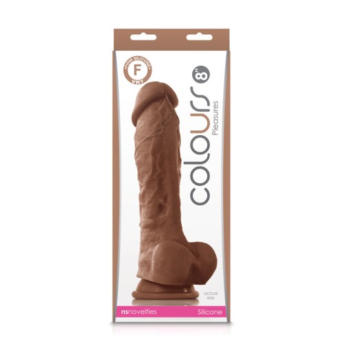 Colours Pleasures 8 Inch Realistic Dildo Brown