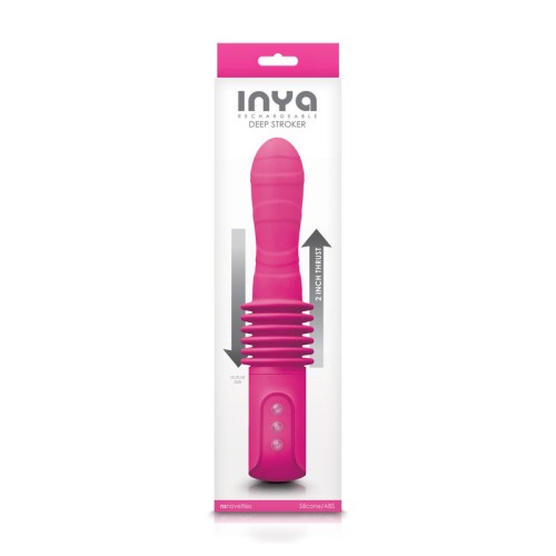 INYA Rechargeable Deep Stroker Vibrator Pink