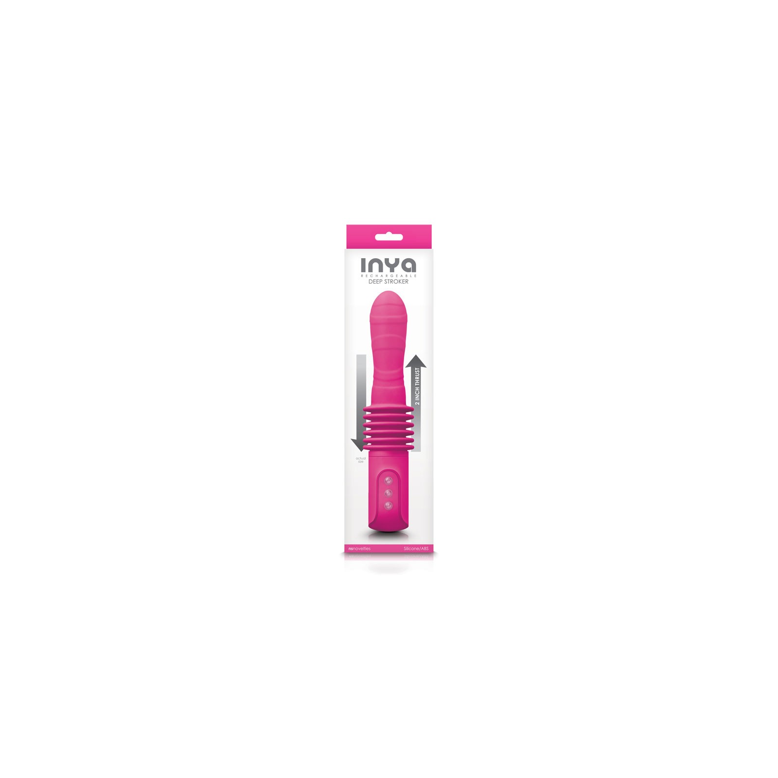 INYA Rechargeable Deep Stroker Vibrator Pink