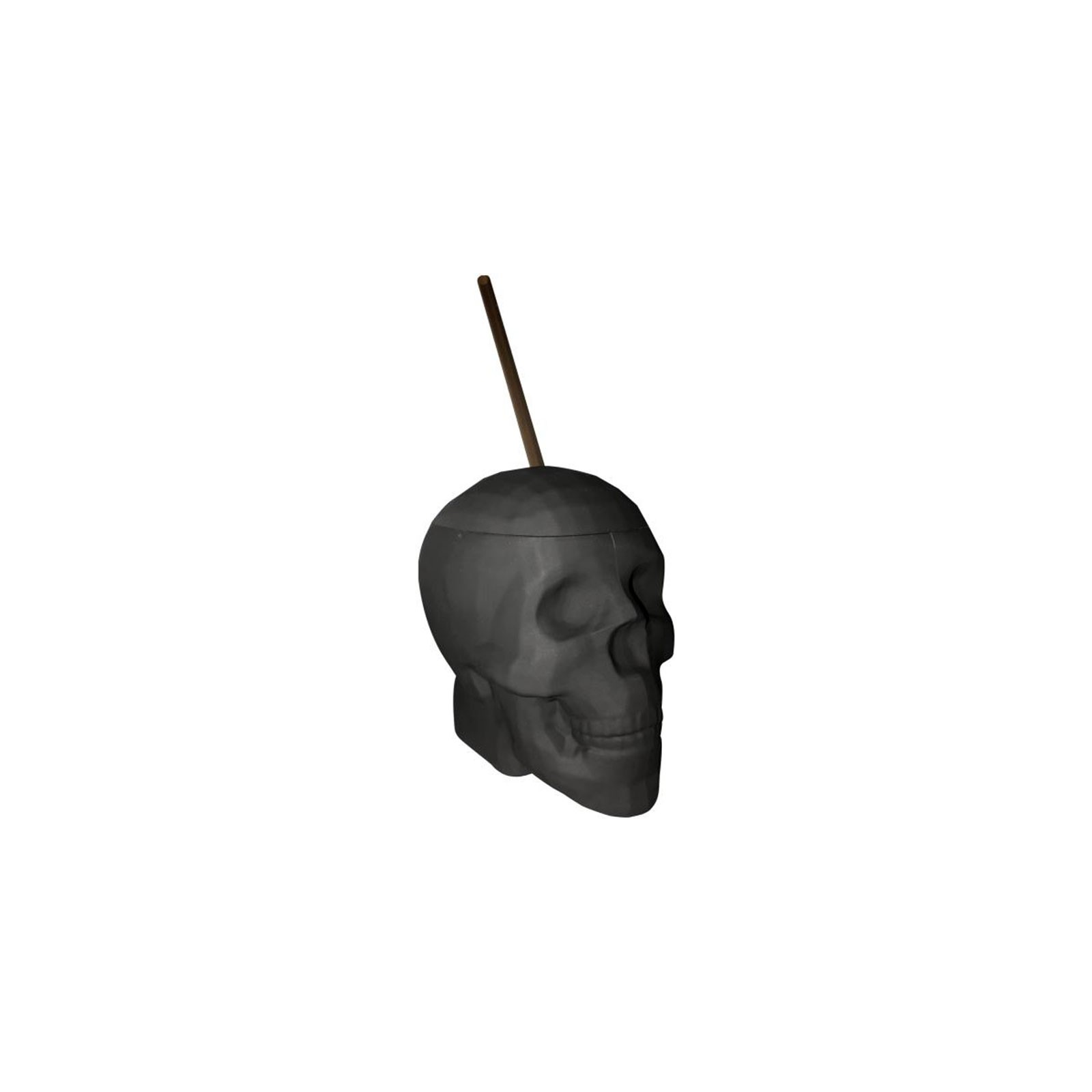 Black Matte Skull Cup