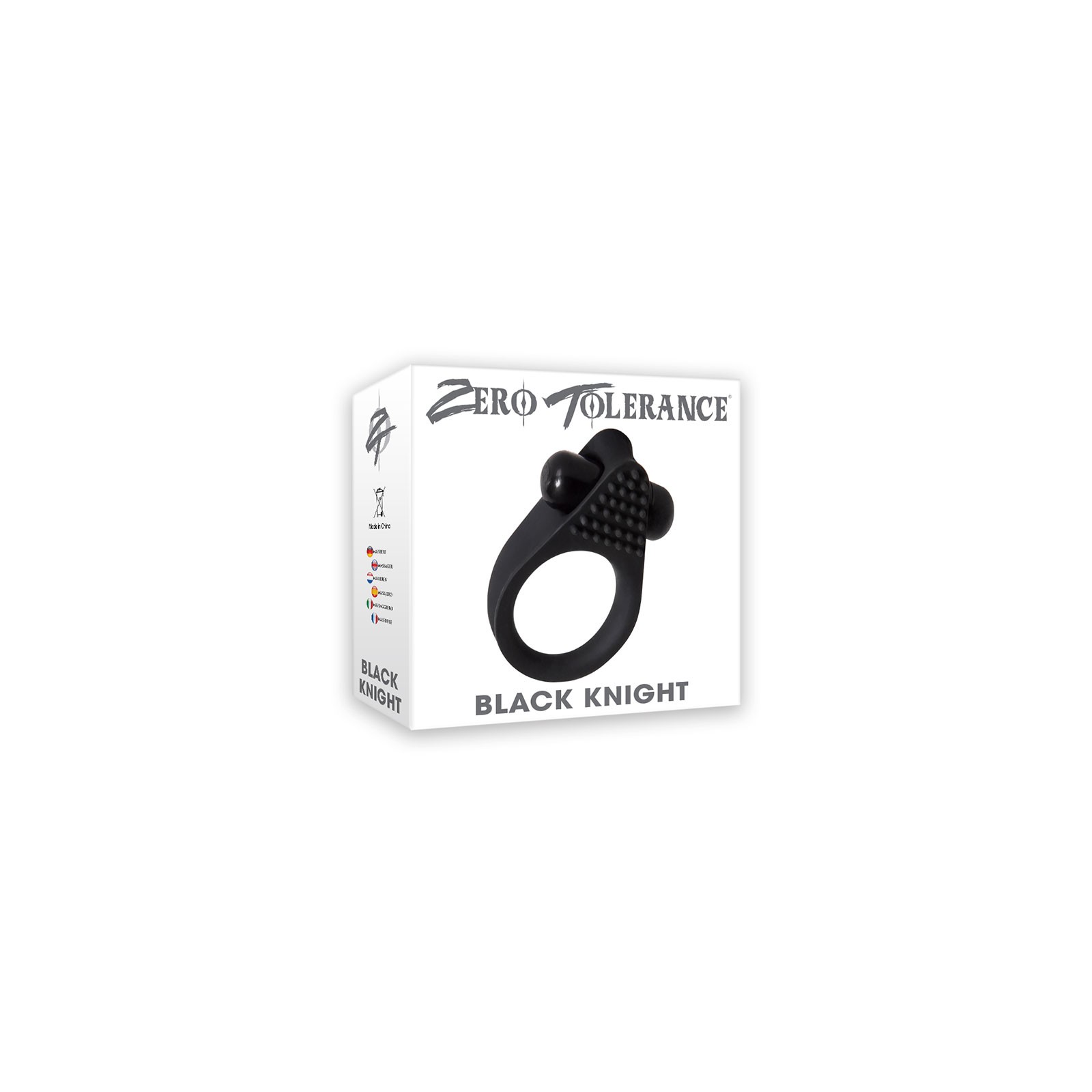 Zero Tolerance Black Knight Vibrating Cockring - Enhanced Pleasure