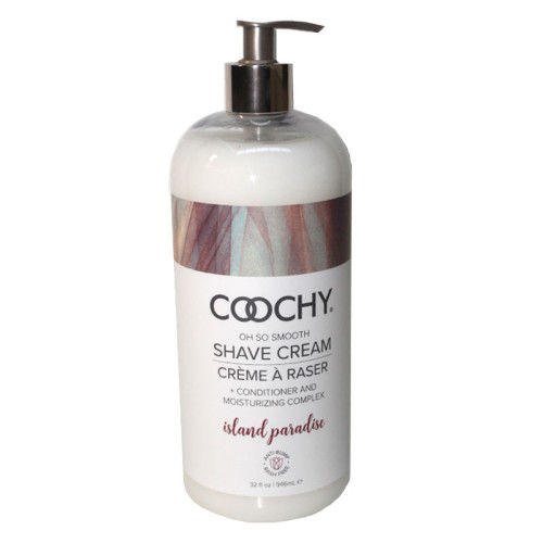 Coochy Shave Cream Island Paradise 32oz for Sensitive Skin