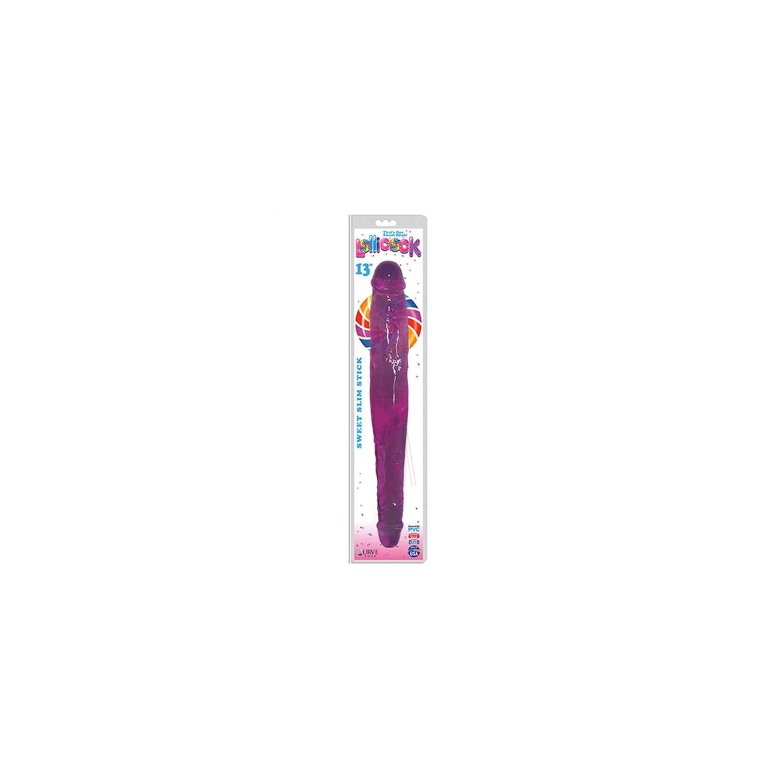 Curve Toys Lollicock Sweet Slim Stick Dual Ended Dildo