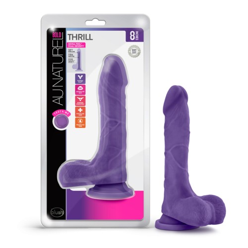 Au Naturel Bold Thrill 8.5 inch Posable Dildo Purple