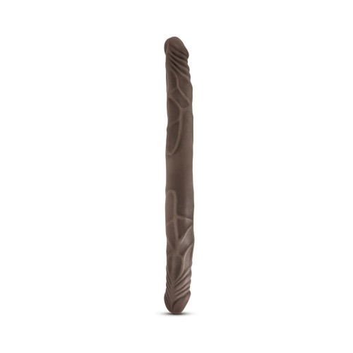 Dildo Doble Dr. Skin 14 in. Marrón