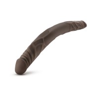 Dildo Doble Dr. Skin 14 in. Marrón