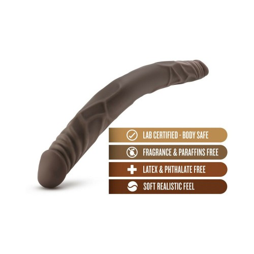 Dildo Doble Dr. Skin 14 in. Marrón