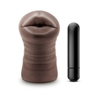 Hot Chocolate Heather Oral Stroker with Vibrator