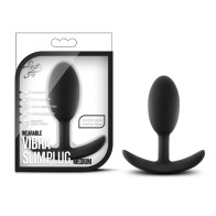 Plug Anal Vibra Slim Wearable Luxe Mediano Negro