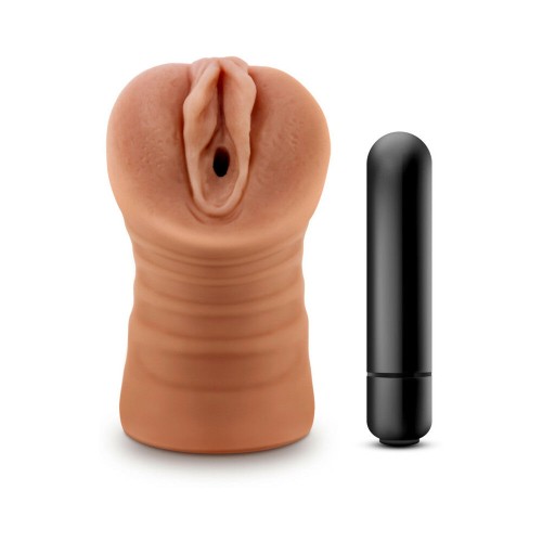 M para Hombres Julieta Estimulador Vagina con Vibrador Tan