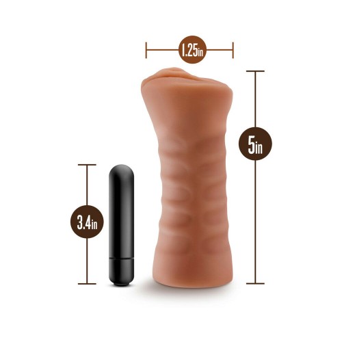 M for Men Julieta Vagina Stroker with Bullet Vibrator Tan