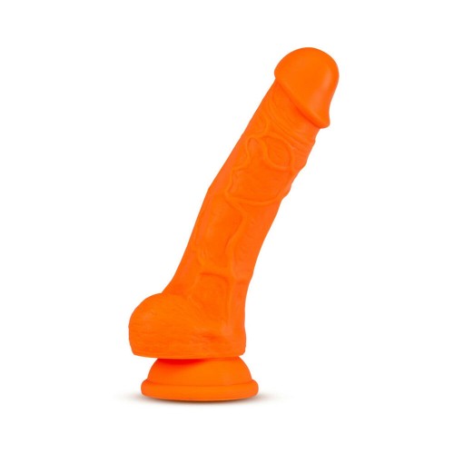 Dildo de Densidad Dual Neo Elite Naranja Neón 7.5 in.