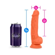 Neo Elite Neon Orange Dual Density Dildo 7.5 in.