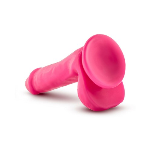 Neo Elite 6 in. Silicone Dual Density Dildo with Balls