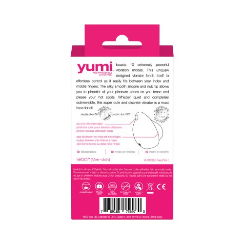 VeDO Yumi Vibrador Recargable para Dedo - Rosa Foxy