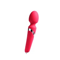 VeDO Wanda Rechargeable Wand Vibe in Foxy Pink