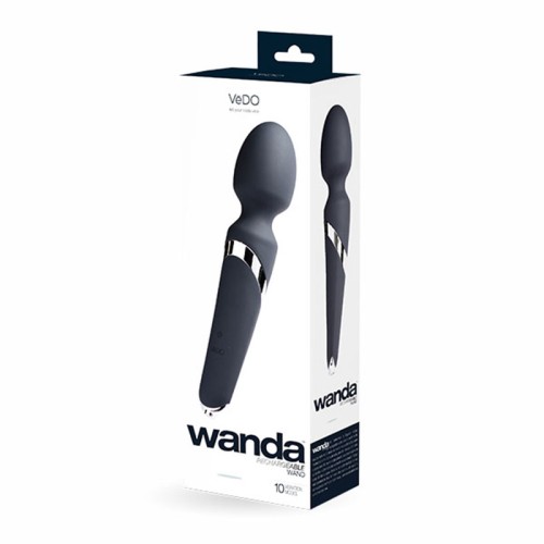 Vibrador de Varita Recargable VeDO Wanda Negro