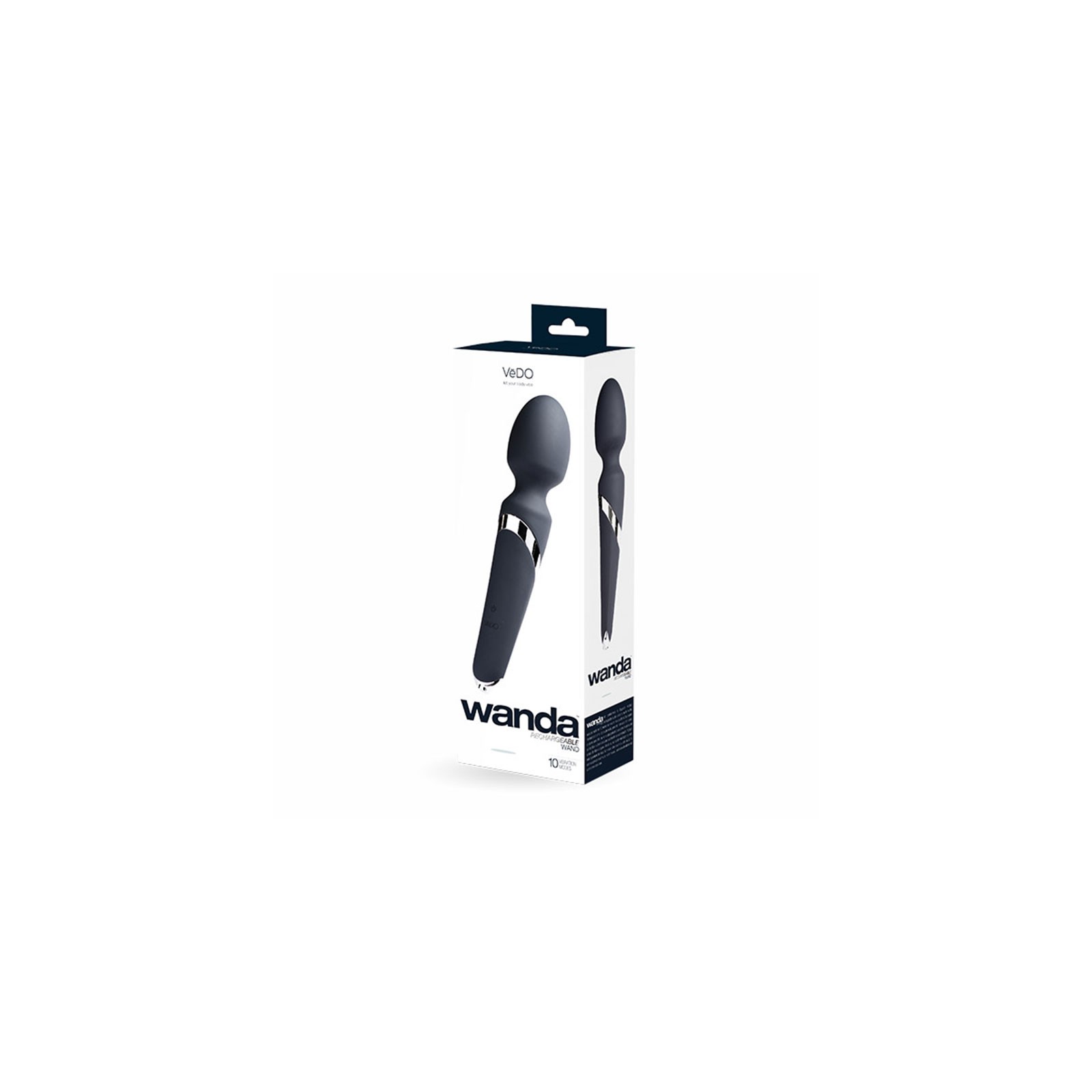 VeDO Wanda Rechargeable Wand Vibe Just Black